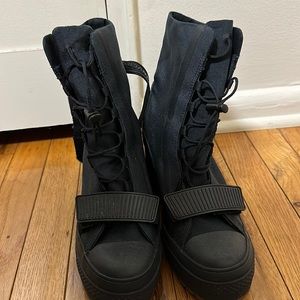 Converse heeled boots